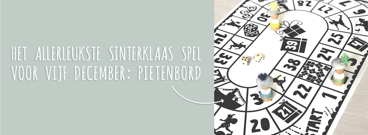 Printable | Sinterklaas-spel Pietenbord | Printcandy