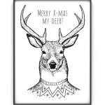 Kerst Poster - My Deer