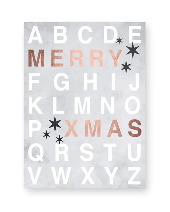 Merry X-mas Poster - Kerst poster online customizen bij Printcandy