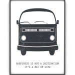 Unieke Poster - Retro Busje - Printcandy