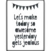Poster met eigen tekst maken | zwart wit of kleur | Printcandy