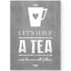 Tea Coffee Poster - Zwart-Wit Keuken Poster zelf maken bij Printcandy