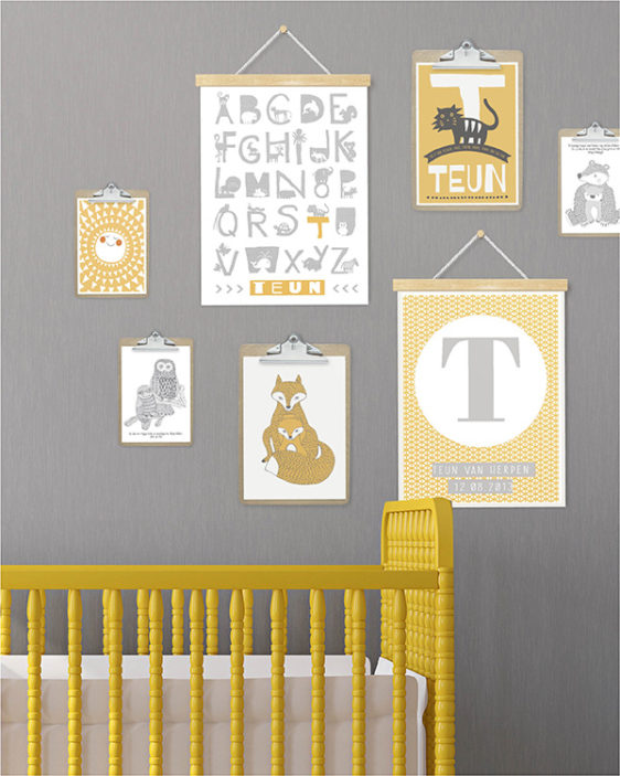trend-geel-posters-babykamer