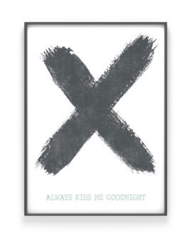 Kruis Poster X met eigen tekst | Printcandy