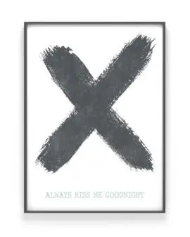 Kruis Poster X met eigen tekst | Printcandy