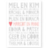 poster-vriendin-bff-gepersonaliseerd-printcandy-3 Gepersonaliseerde Poster Vriendin ++ Famous BFF's ++ Origineel cadeau voor Beste Vriendin