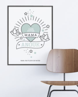 Gepersonaliseerde poster voor moederdag | Printcandy