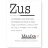 zus-poster-woord-definitie-168 Woordenboek Zus - Poster Woord met eigen woord en tekst maken