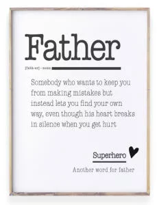 Teksten voor Papa - Woordenboek Poster zelf maken - Printcandy