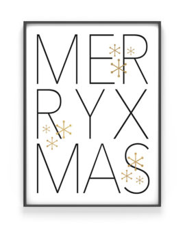 Kerst Poster Merry Christmas - Printcandy
