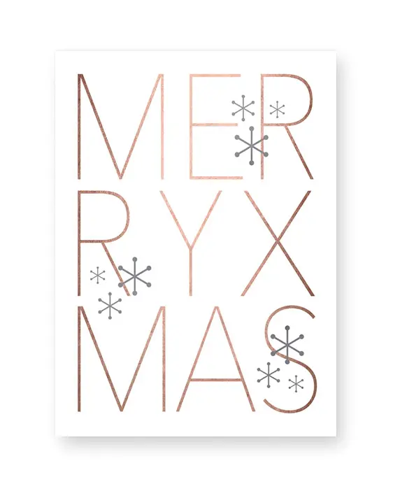 Design Kerst Poster Merry Christmas - Printcandy