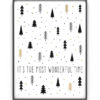 Poster Kerst maken Kerst Poster Dennenbos - Kerst Posters van Printcandy