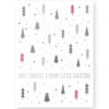 Poster Kerstmis Kerst Poster Dennenbos - Kerst Posters van Printcandy