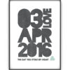 Datum Poster - Special Date Poster met namen, coördinaten of je eigen tekst