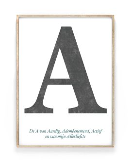 typografische letter-poster zelf maken - printcandy-