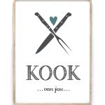 Tekst Poster - Kook Van Jou - Printcandy