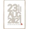 Datum Poster - Special Date Poster met namen, coördinaten of je eigen tekst