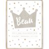 Prinsessen Geboorteposter met naam - Printcandy