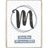 naam-poster-met-letter-printcandy-M Canvas Poster – Grote Letter Rondjes