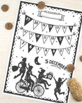 Printcandy Gratis Sint Printables | Sinterklaas aftelkalender