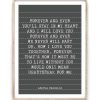 Songtext Poster - Gepersonaliseerde poster met eigen tekst | Printcandy