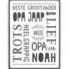 Poster Opa en Oma | gepersonaliseerd cadeau vaderdag - Printcandy