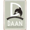 Dieren alfabet poster met eigen naam kinderkamer - ABC dieren Naamposter - Printcandy