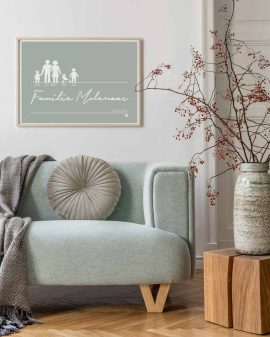 gepersonaliseerde familie poster met gezin maken
