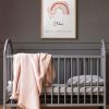 gepersonaliseerde-regenboog-poster-met-maan-babykamer-boho Personaliseerbare geboorteposter met regenboog en maan