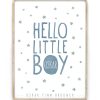 hello-little-boy-geboorteposter-jongen-printcandy Geboorteposter Jongen - Hello Little Boy - Printcandy
