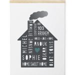 Canvas Poster - Family Home Sweet Home - Printcandy