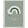 boho-babykamer-regenboog-geboorteposter-met-maan-printcandy Moderne geboorteposter met regenboog - Personaliseerbaar met geboortegegevens