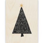 Hout Poster - Christmas Tree