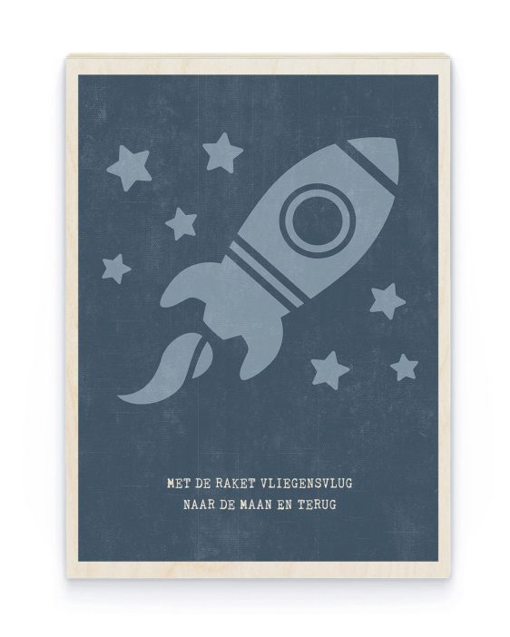 Hout Poster - To the Moon