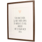 Lijst Hout Walnoot 30 x 40 cm met Passe-Partout