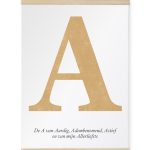 Canvas Poster - Typografische Letter