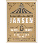 Canvas Poster - Circus met Namen