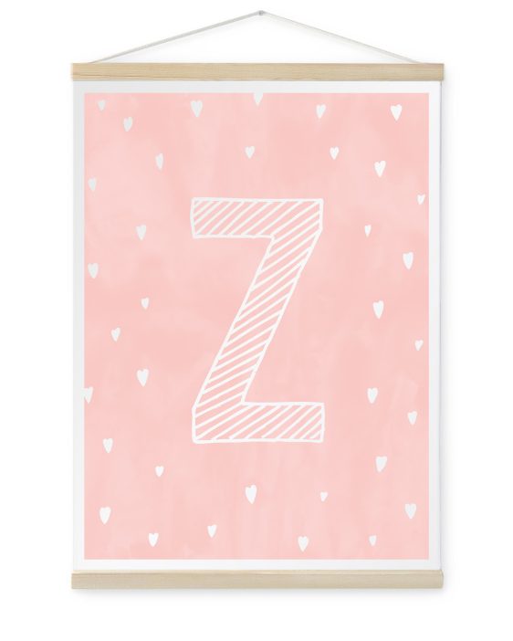 Canvas Poster - Grote Letter Confetti