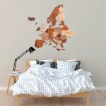 Houten Wereldkaart Europa 3D - Multi