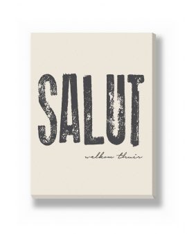 Canvas - Grote Groet – canvas Canvas - Grote Groet – gepersonaliseerde canvas print van Printcandy