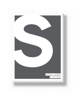 Canvas - Grote Letter – gepersonaliseerde canvas print van Printcandy