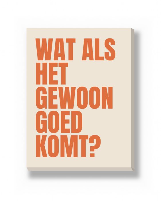 Canvas - Grote Letters – gepersonaliseerde canvas print van Printcandy