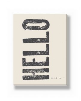 Canvas - Grote Woorden Staand – canvas Canvas - Grote Woorden Staand – gepersonaliseerde canvas print van Printcandy