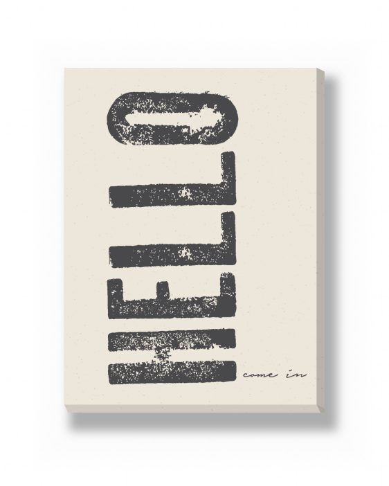 Canvas - Grote Woorden Staand – canvas Canvas - Grote Woorden Staand – gepersonaliseerde canvas print van Printcandy