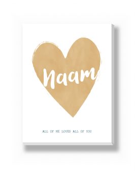 Canvas - Hart – gepersonaliseerde canvas print van Printcandy