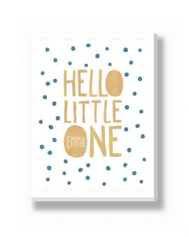 Canvas - Hello Little One – canvas Canvas - Hello Little One – gepersonaliseerde canvas print van Printcandy