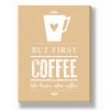 Canvas - Koffie Print – gepersonaliseerde canvas print van Printcandy