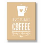 Canvas - Koffie Print