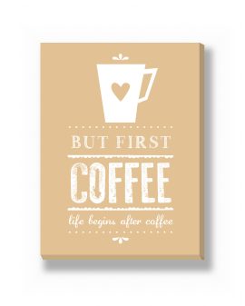Canvas - Koffie Print – gepersonaliseerde canvas print van Printcandy