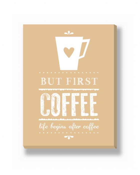 Canvas - Koffie Print – gepersonaliseerde canvas print van Printcandy